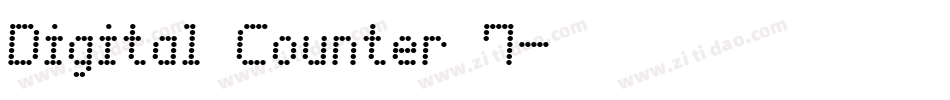 Digital Counter 7字体转换